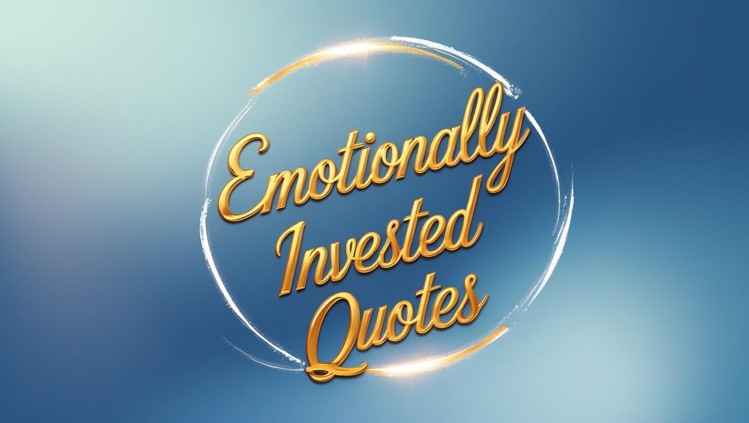 90+ Emotionally Invested Quotes