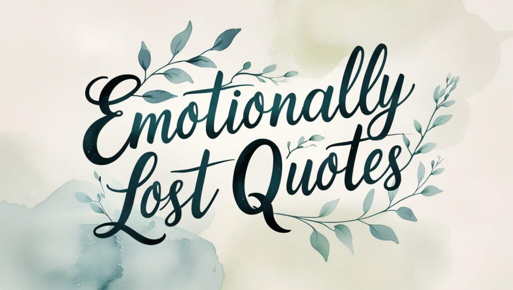 90+ Emotionally Lost Quotes
