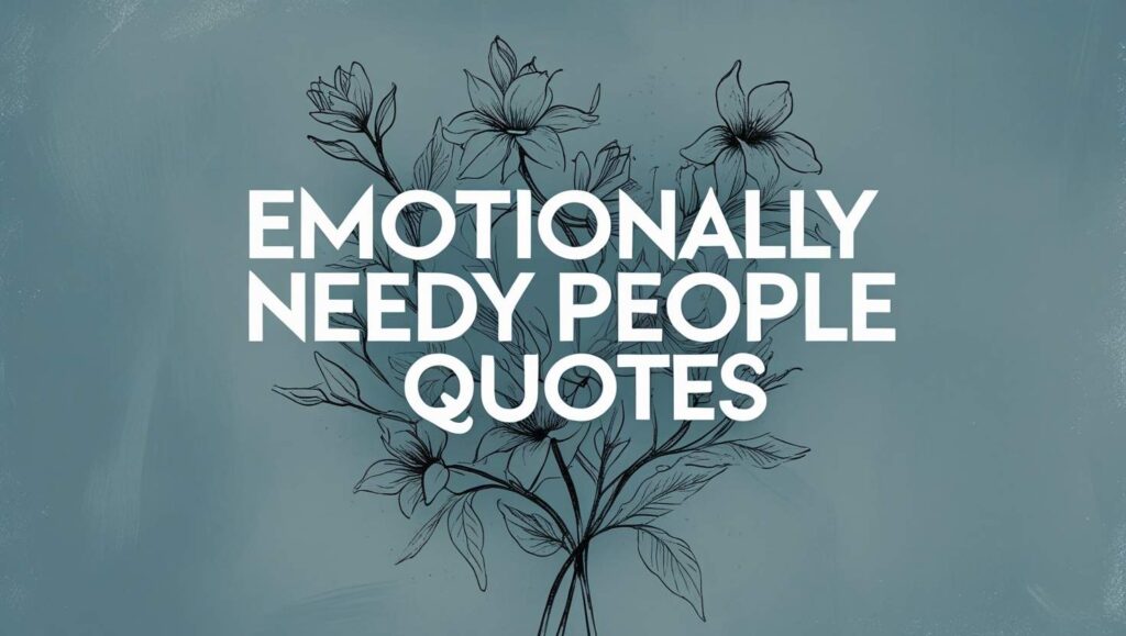 60+ Emotionally Needy People Quotes