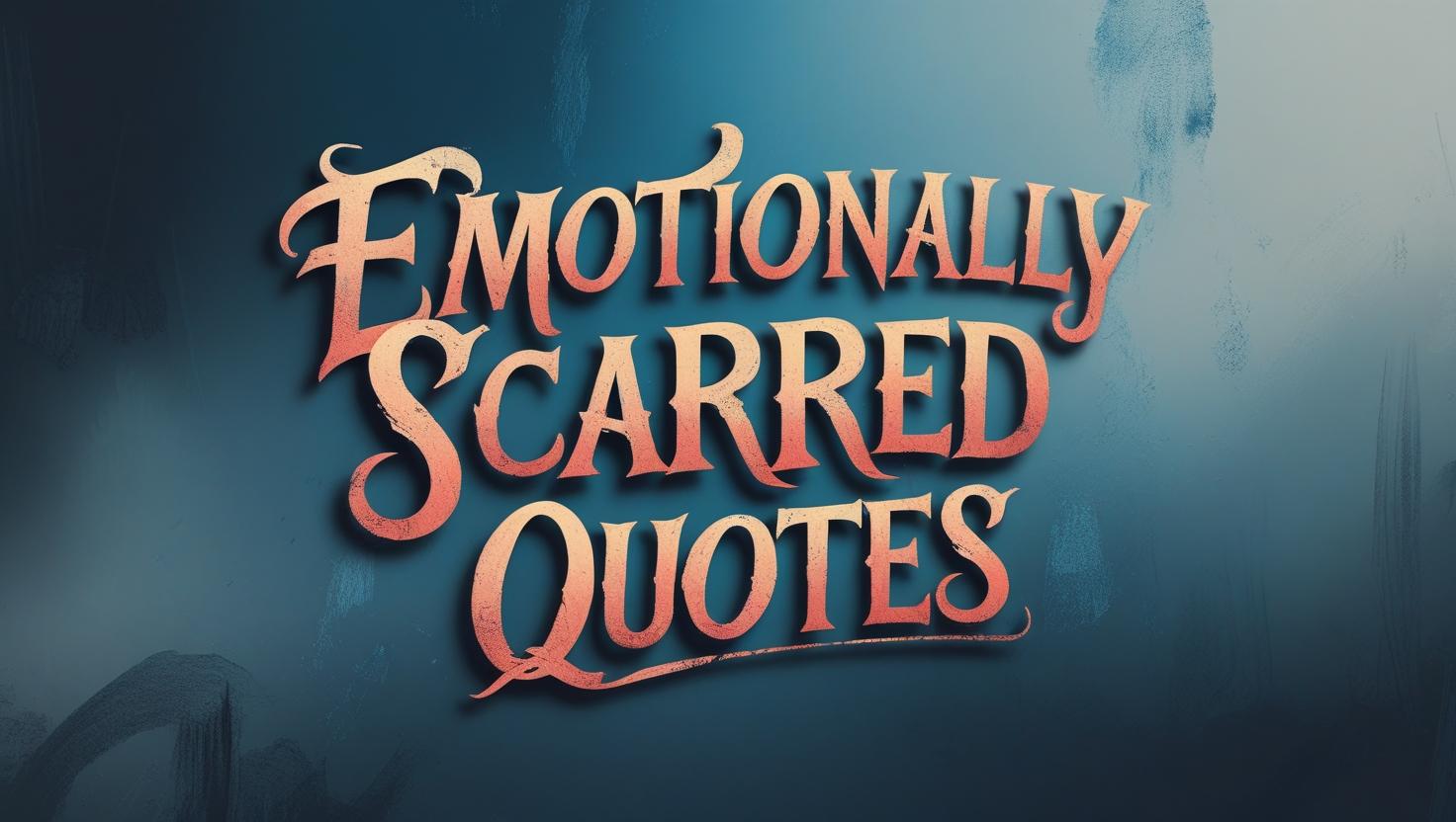 80+ Emotionally Scarred Quotes