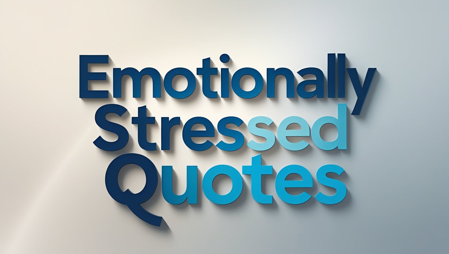 30+ Emotionally Stressed Quotes