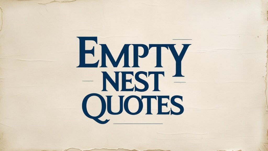 40+ Emotional Empty Nest Quotes