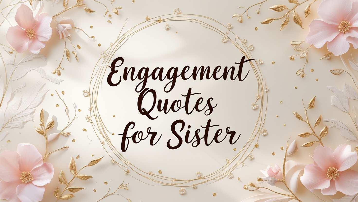 90+ Engagement Quotes For Sister