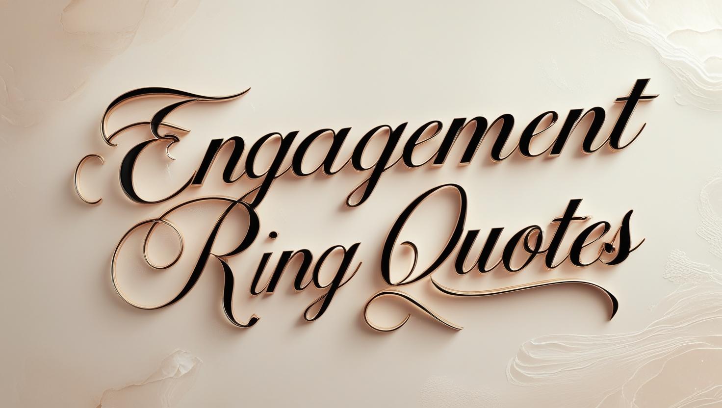 30+ Engagement Ring Quotes