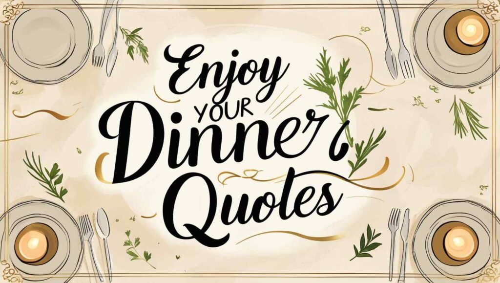 60+ Enjoy Your Dinner Quotes