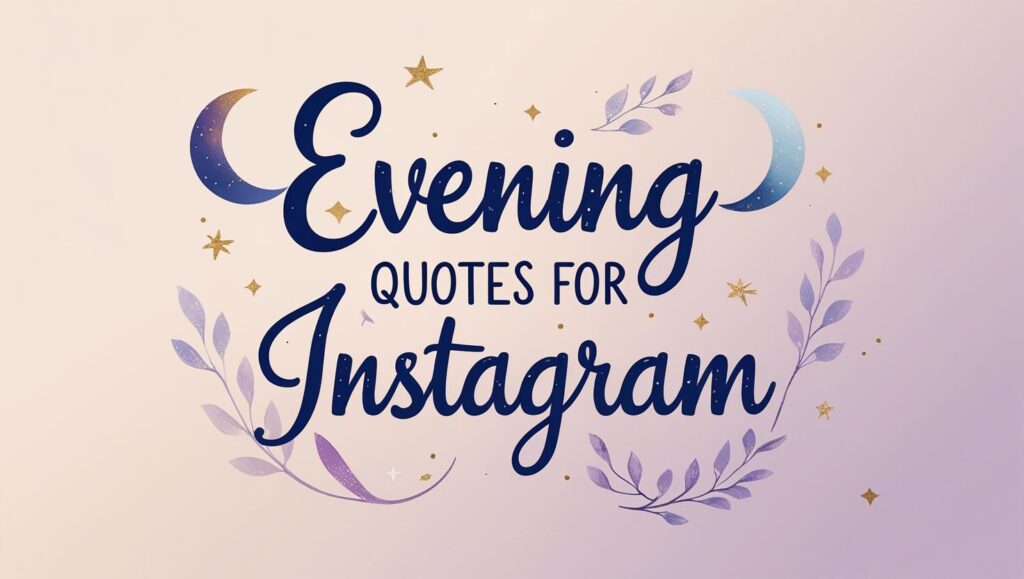 100+ Evening Quotes For Instagram