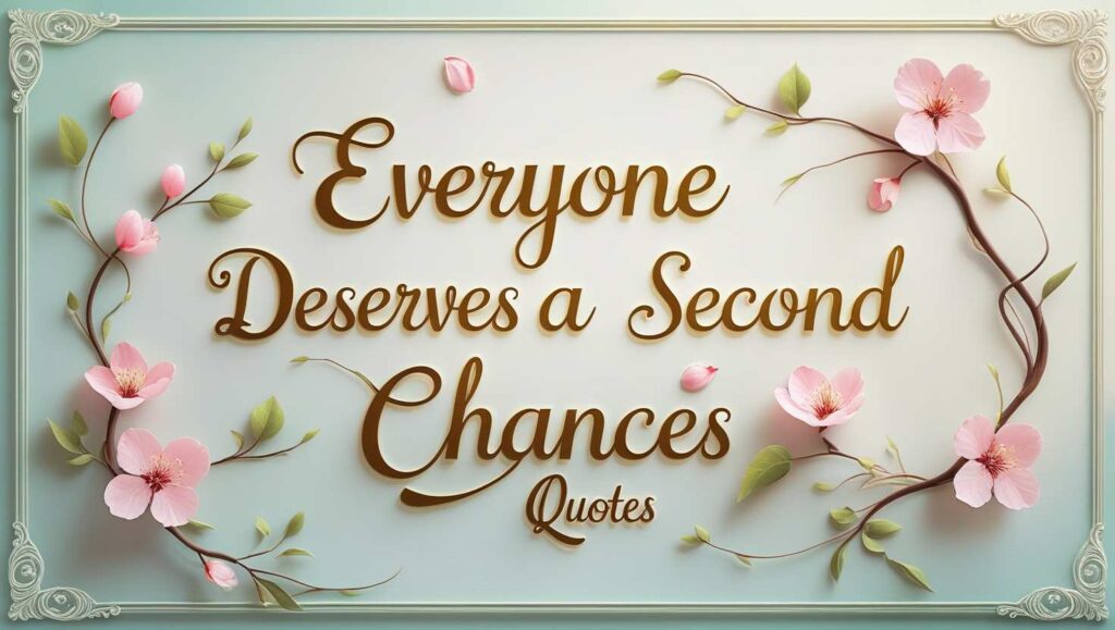 40+ Everyone Deserves A Second Chance Quotes