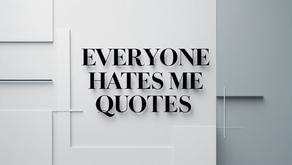 90+ Everyone Hates Me Quotes