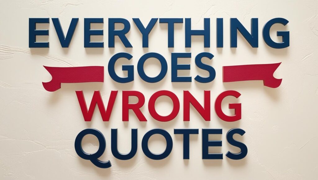 60+ Everything Goes Wrong Quotes