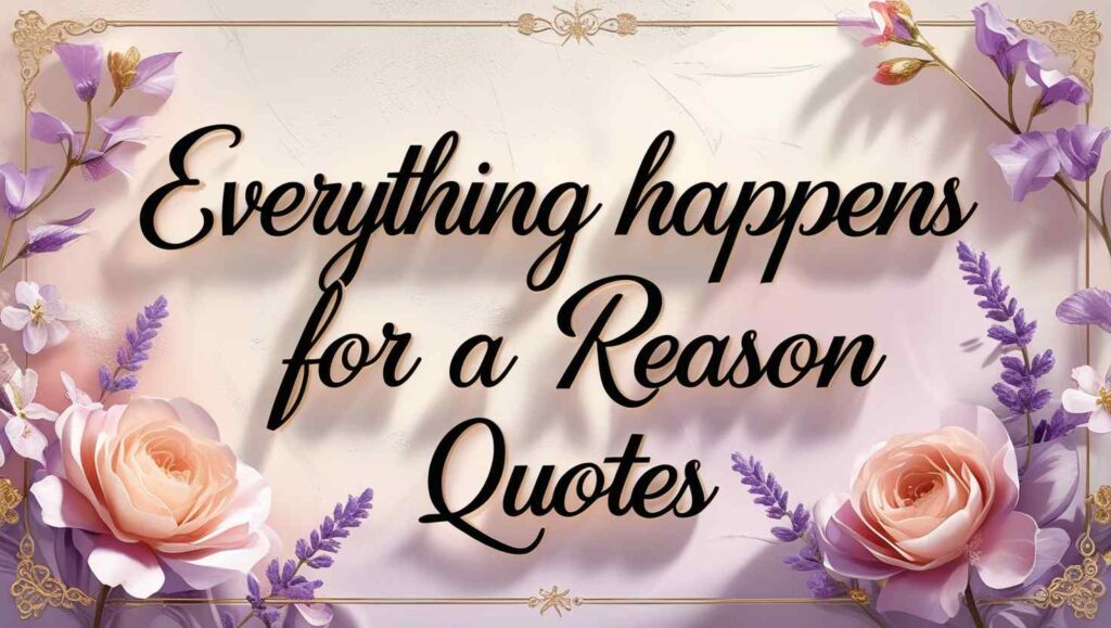 50+ Everything Happens For A Reason Quotes