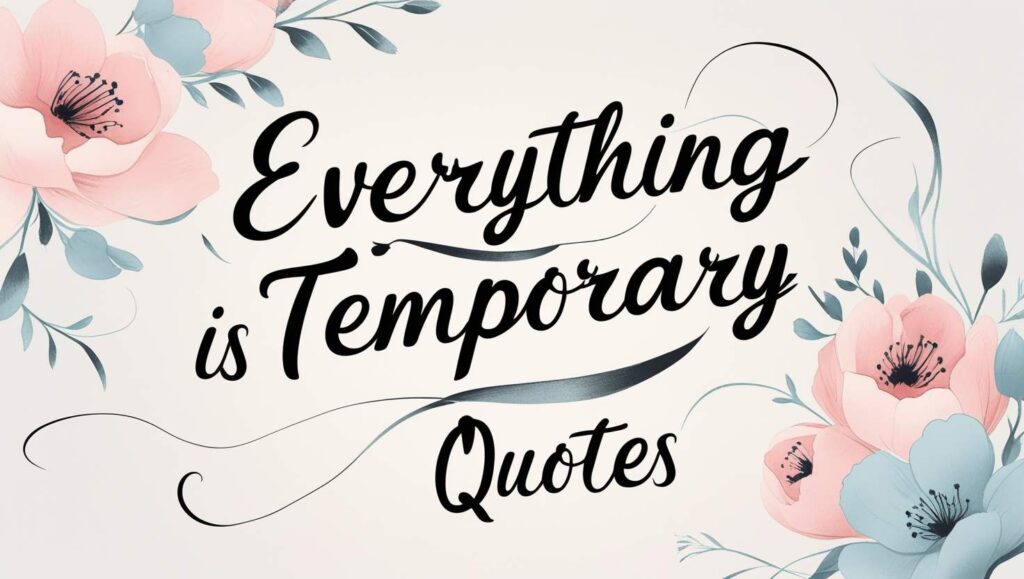 90+ Everything Is Temporary Quotes