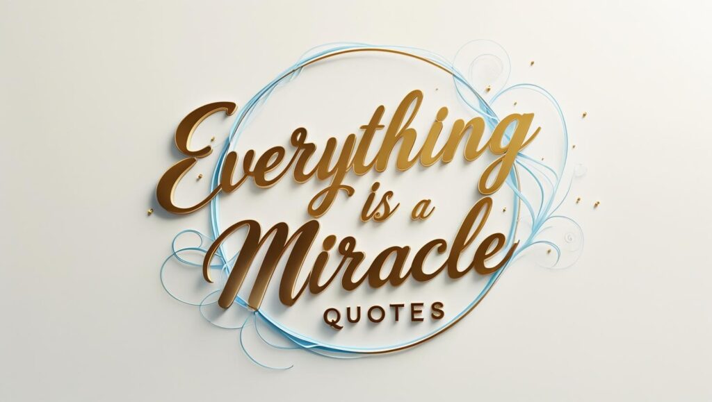 30+ Everything Is A Miracle Quotes