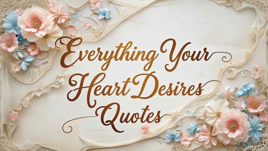 60+ Everything Your Heart Desires Quotes