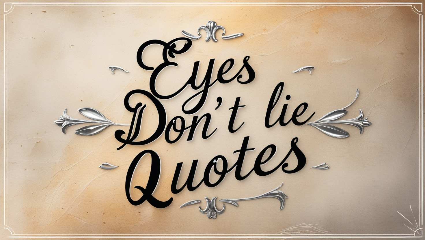 90+ Eyes Don’t Lie Quotes