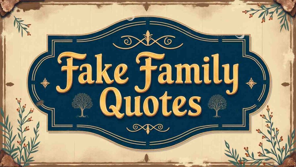 50+ Fake Family Quotes to Recognize Real Bonds