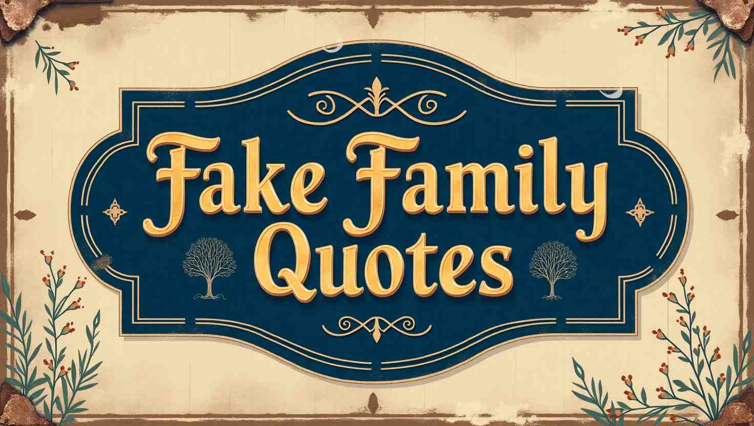 50+ Fake Family Quotes to Recognize Real Bonds