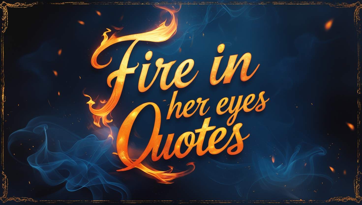 100+ Fire In Her Eyes Quotes