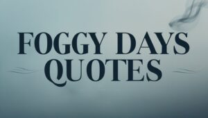 40+ Foggy Days Quotes