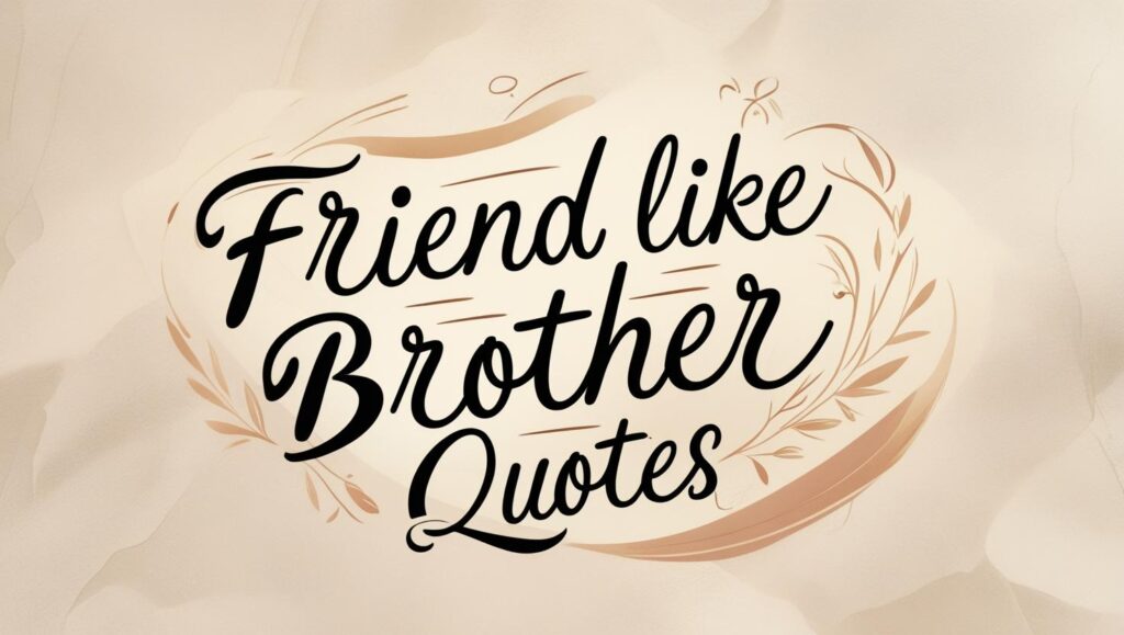 80+ Friend Like Brother Quotes