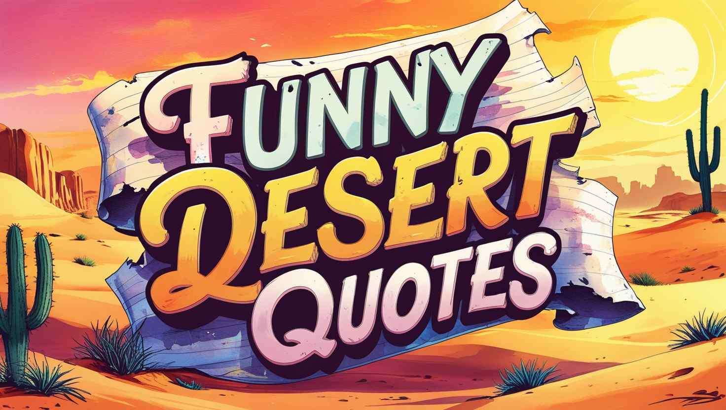 60+ Funny Desert Quotes