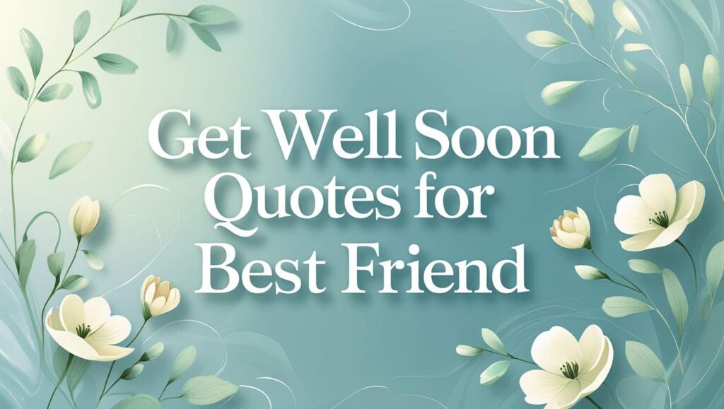 70+ Get Well Soon Quotes For Best Friend