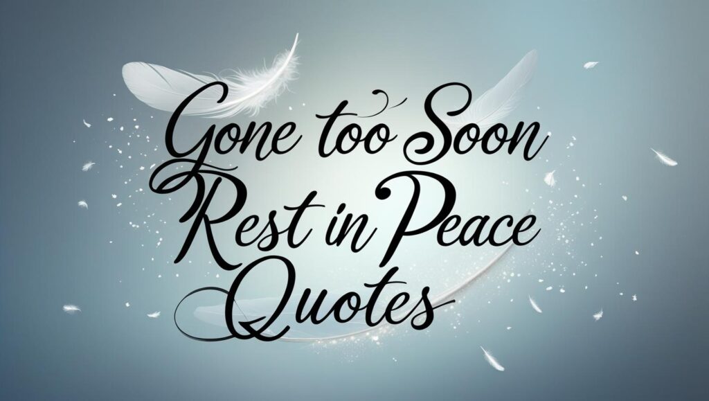 90+ Gone Too Soon Rest In Peace Quotes to Honor Their Memory