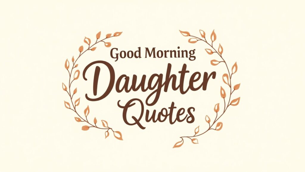100+ Sweet Good Morning Daughter Quotes