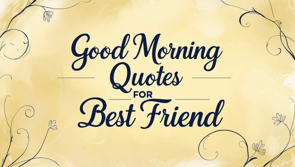 60+ Good Morning Quotes For Best Friend