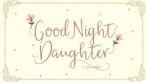 40+ Comforting Good Night Daughter Quotes