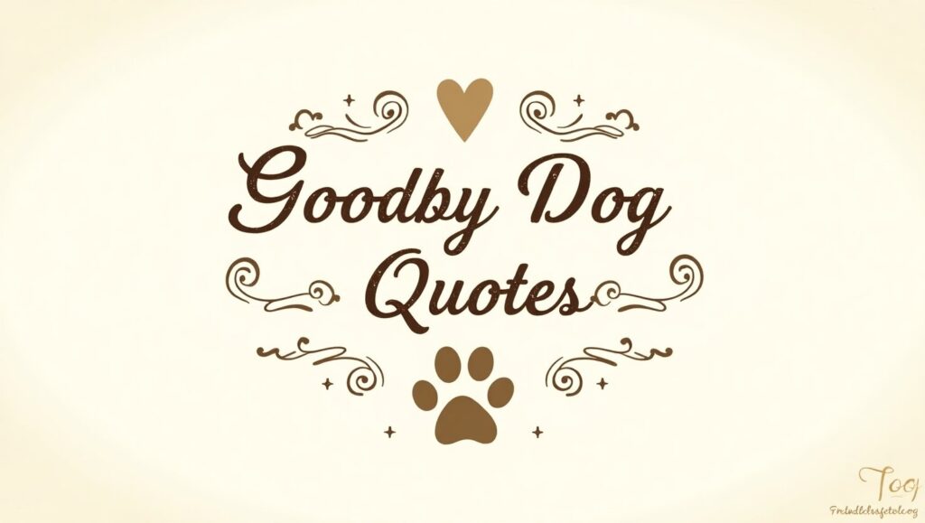 90+ Emotional Goodbye Dog Quotes