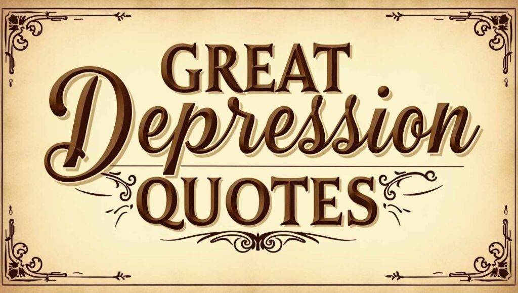 60+ Historical Great Depression Quotes