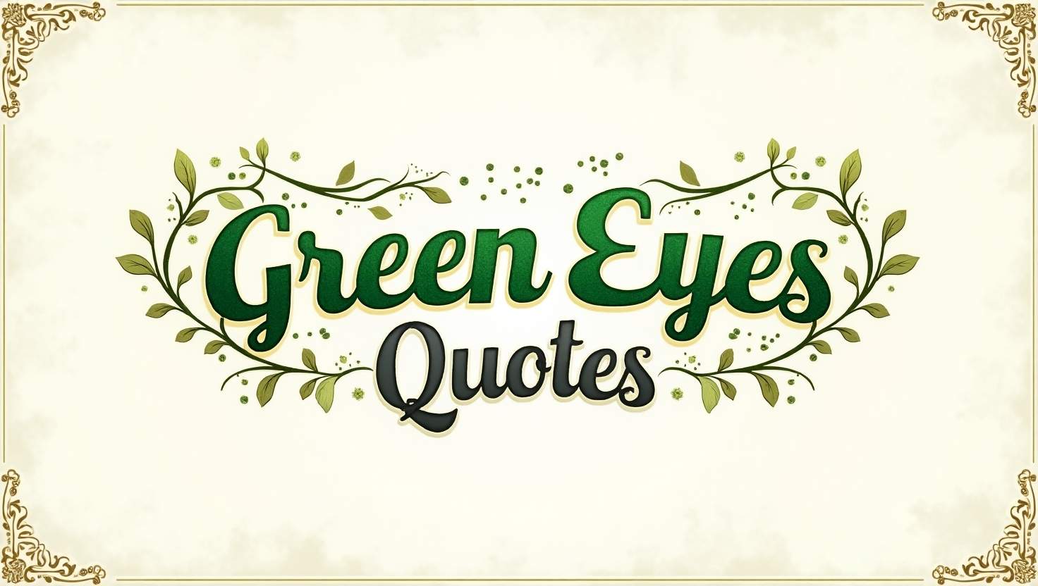 80+ Mesmerizing Green Eyes Quotes