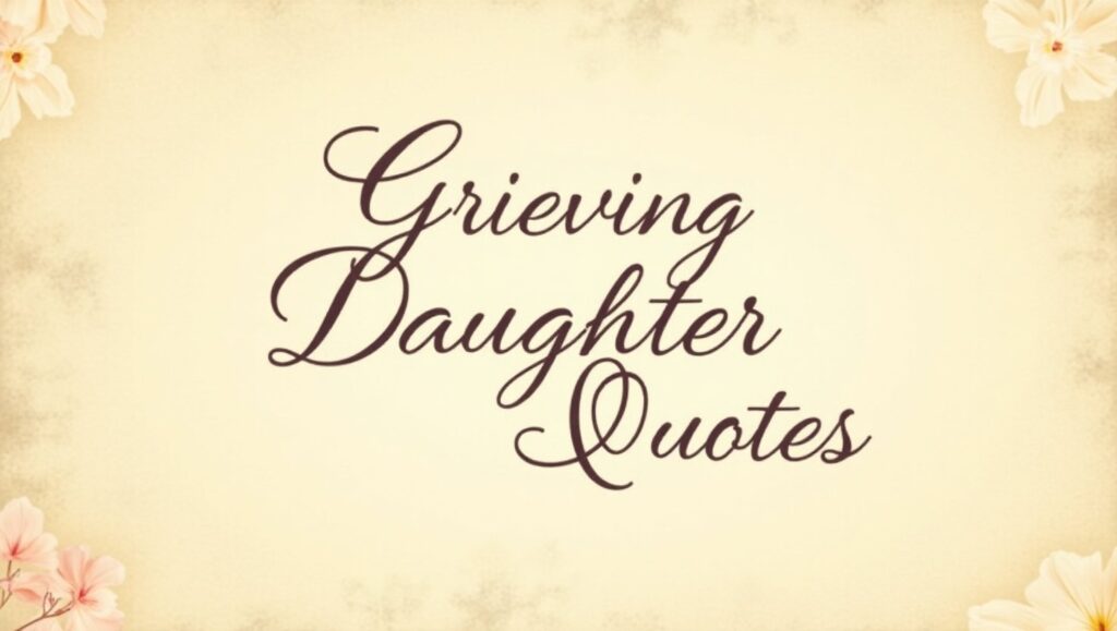50+ Sorrowful Grieving Daughter Quotes