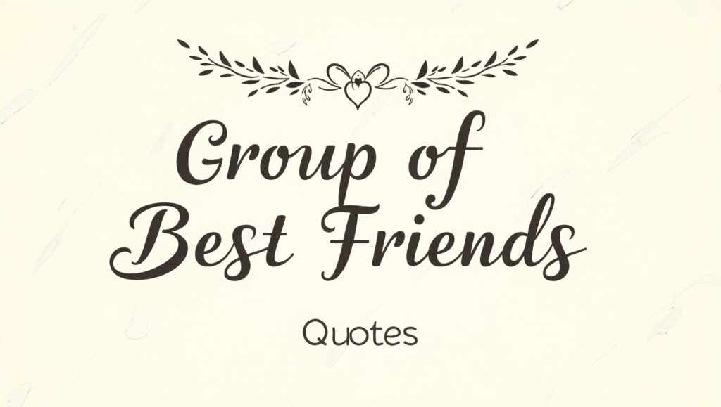 90+ Joyful Group of Best Friends Quotes