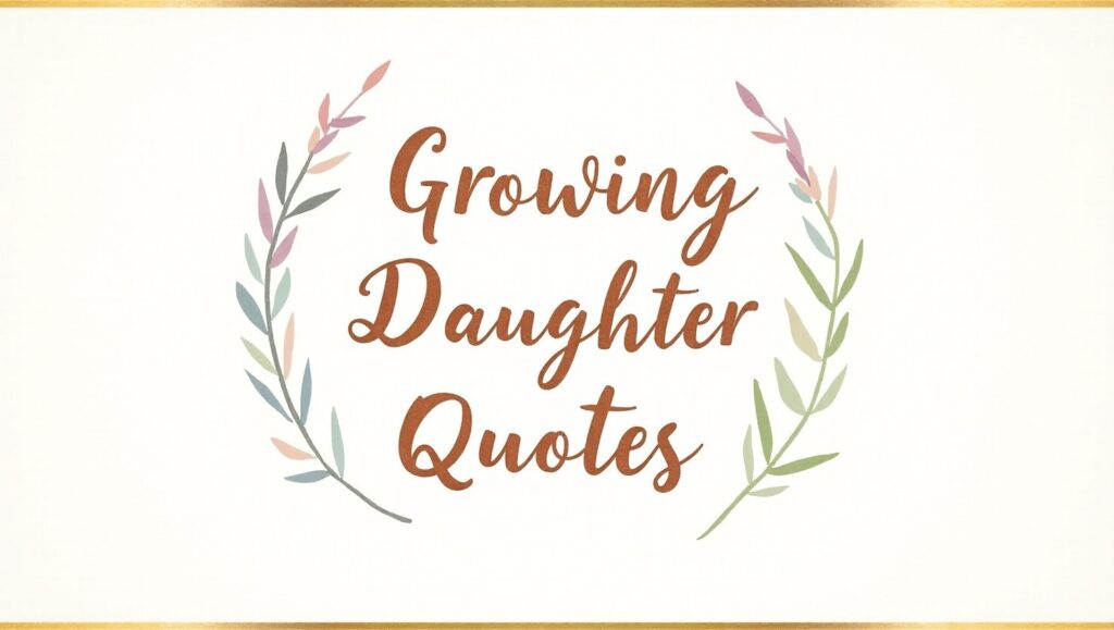 80+ Heartfelt Growing Daughter Quotes