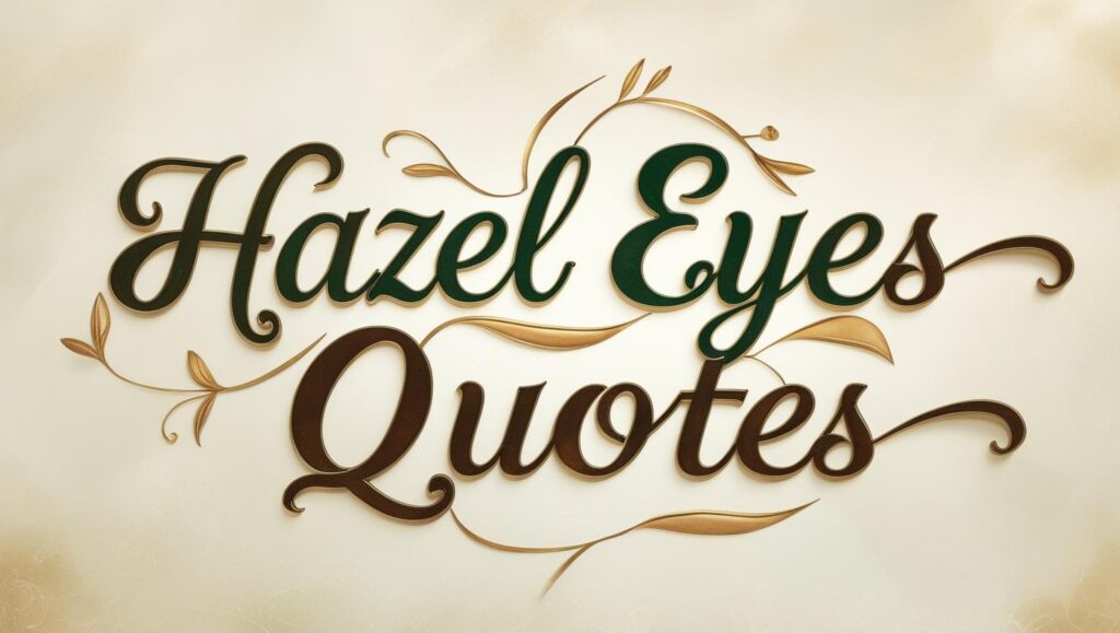 70+ Hazel Eyes Quotes