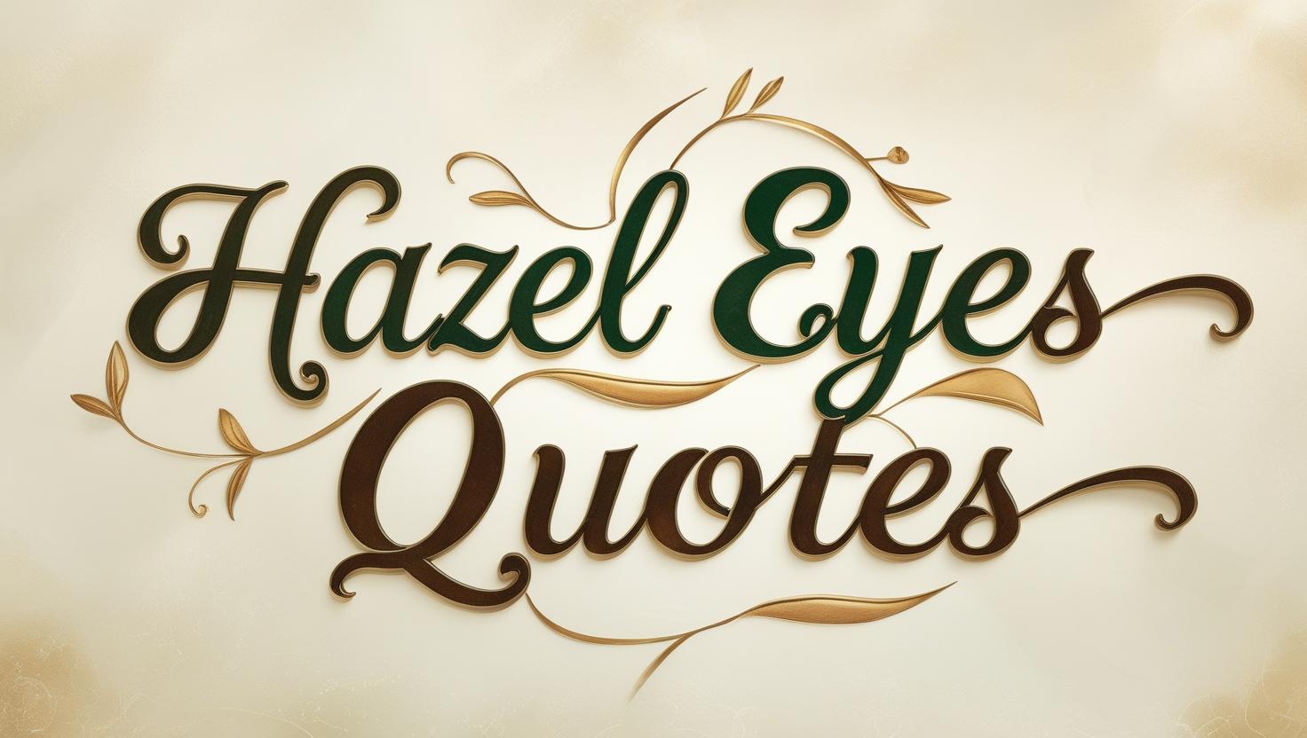 70+ Hazel Eyes Quotes