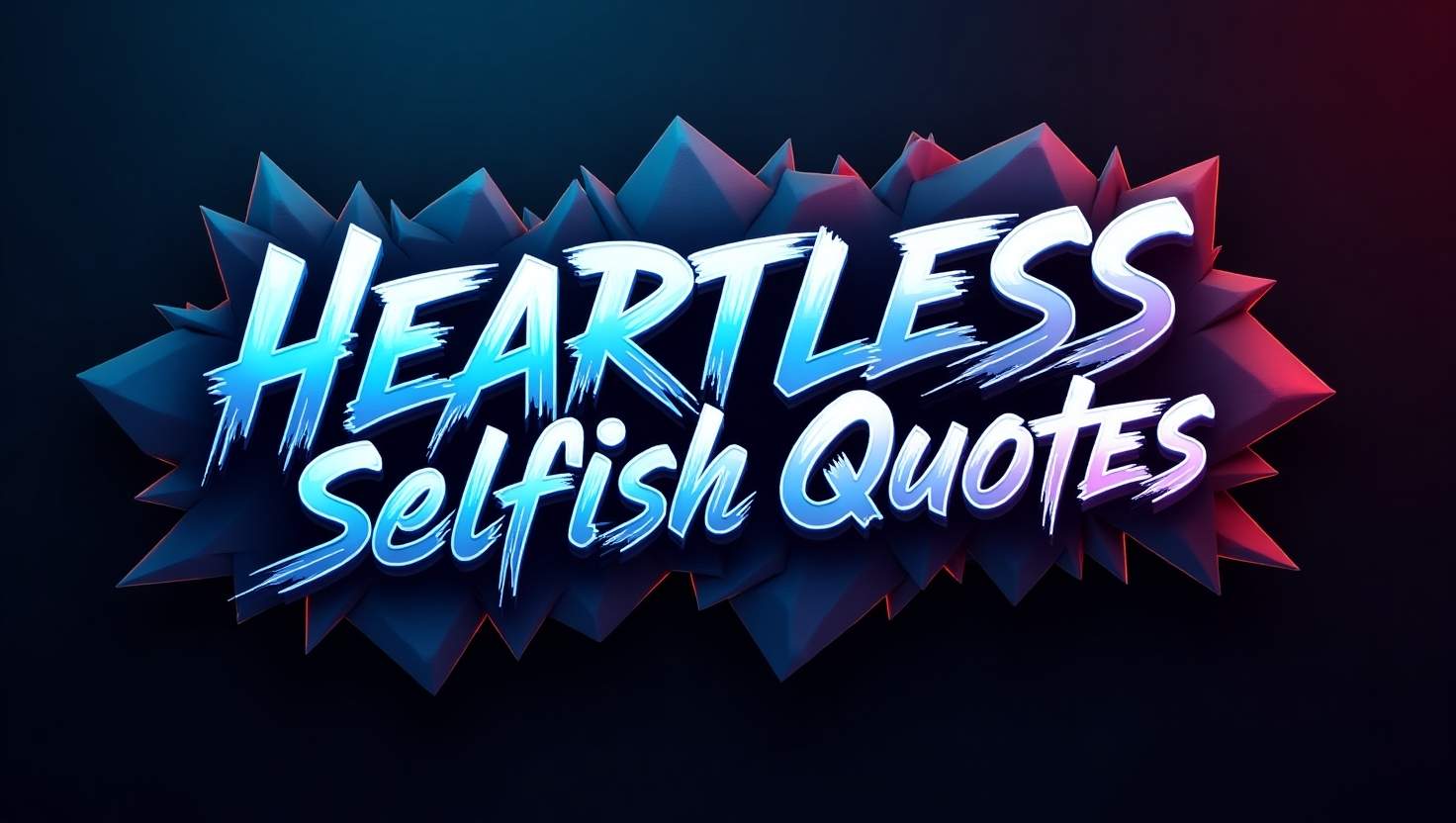60+ Heartless Selfish Quotes That Speak the Truth