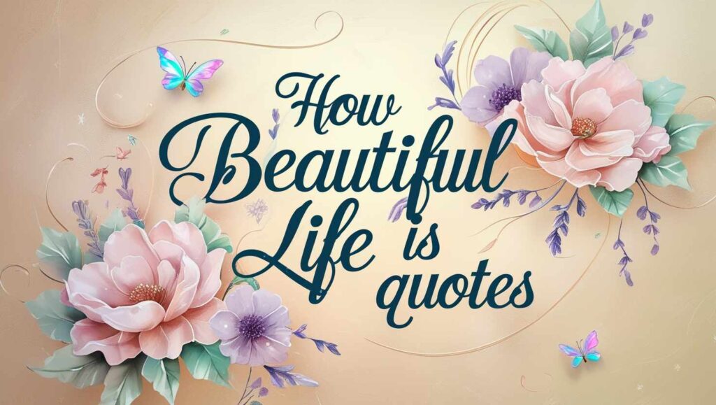 30+ How Beautiful Life Is Quotes