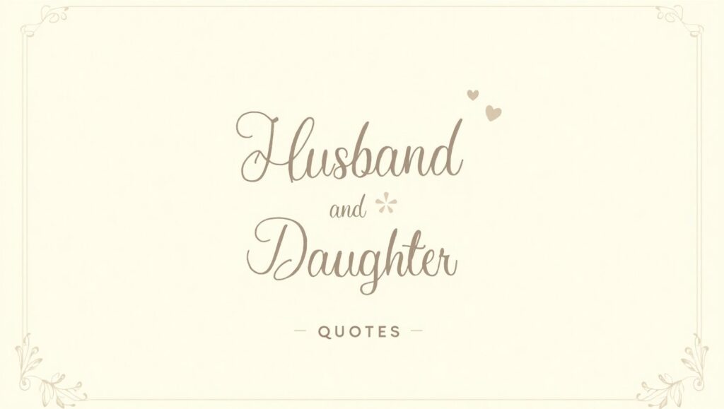 90+ Precious Husband and Daughter Quotes