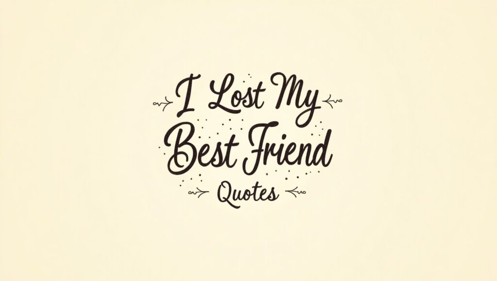 40+ Heartbreaking I Lost My Best Friend Quotes
