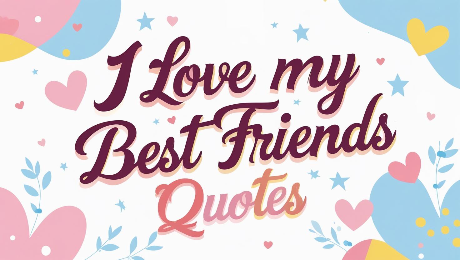 100+ Heartwarming I Love My Best Friends Quotes