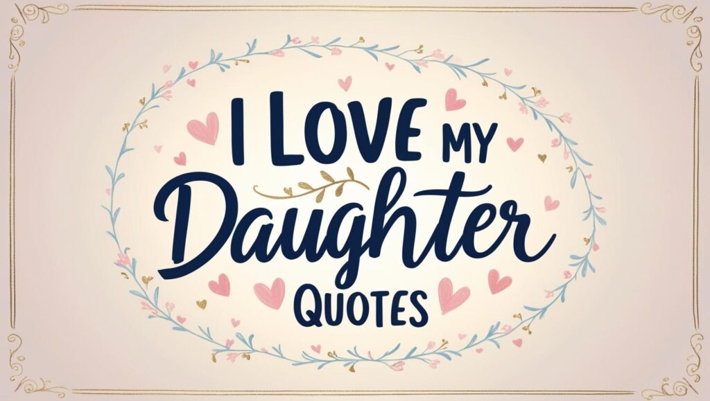 70+ Loving I Love My Daughter Quotes