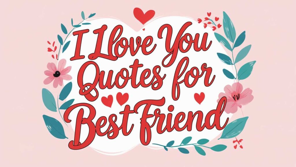 60+ I Love You Quotes For Best Friend