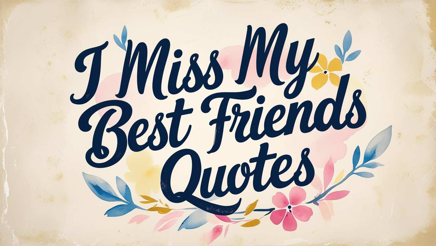60+ Nostalgic I Miss My Best Friends Quotes