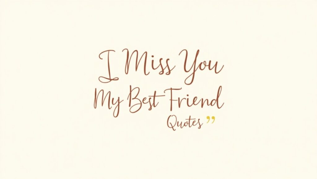 90+ Touching I Miss You My Best Friend Quotes