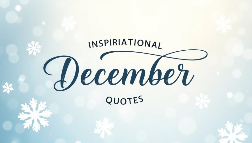 50+ Inspirational December Quotes