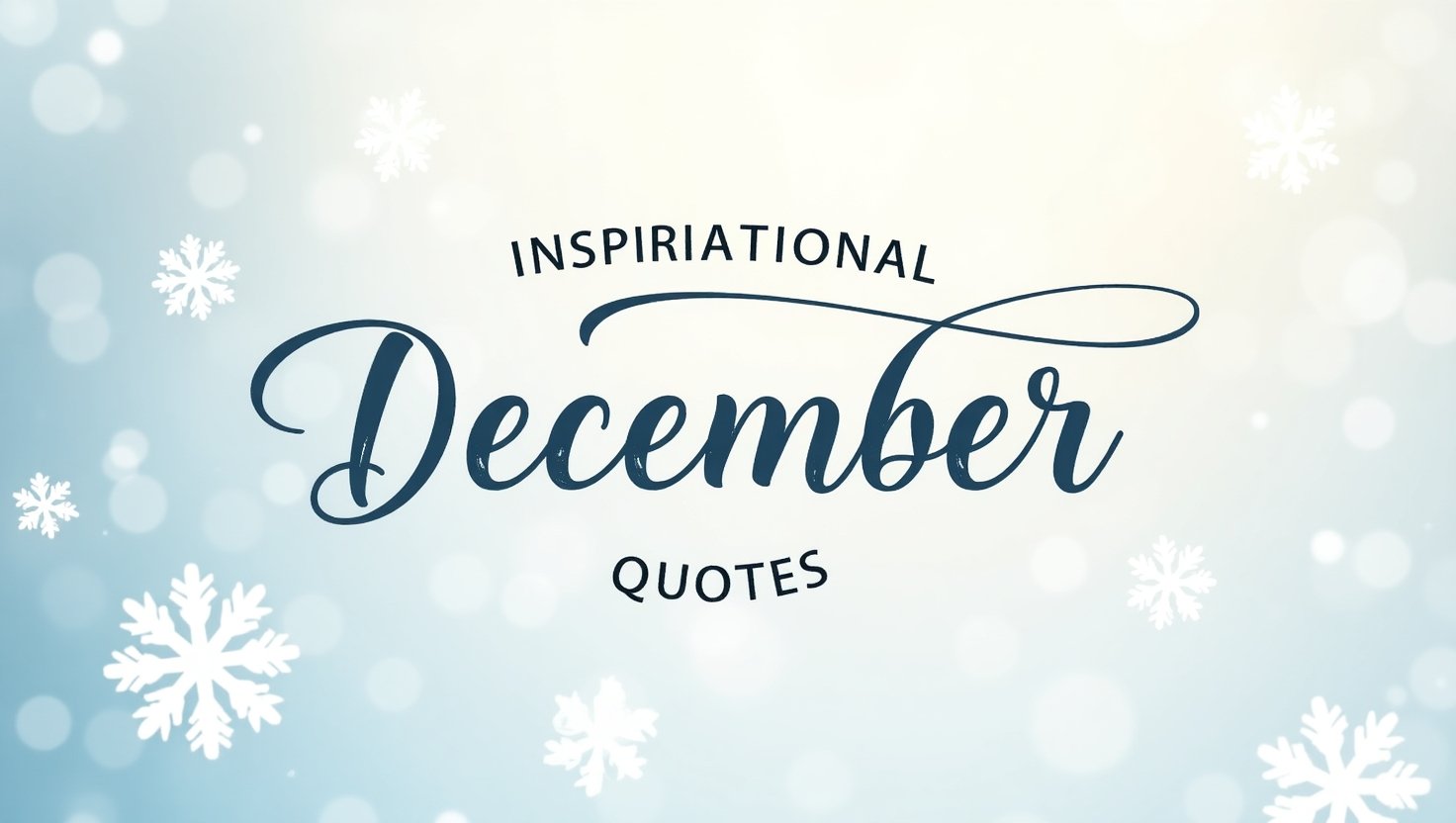 50+ Inspirational December Quotes