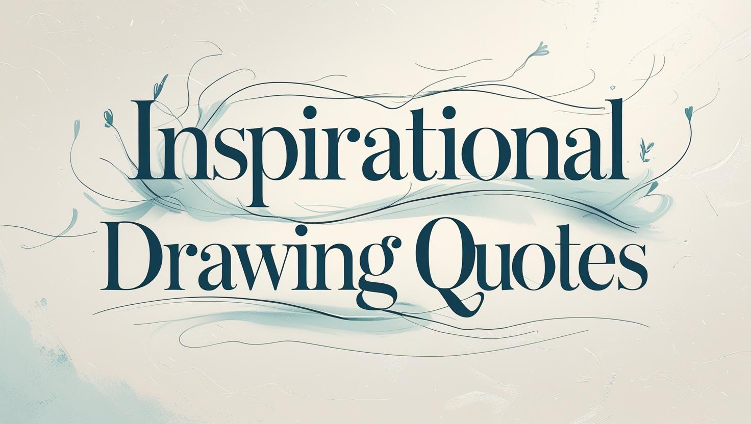 60+ Inspirational Drawing Quotes