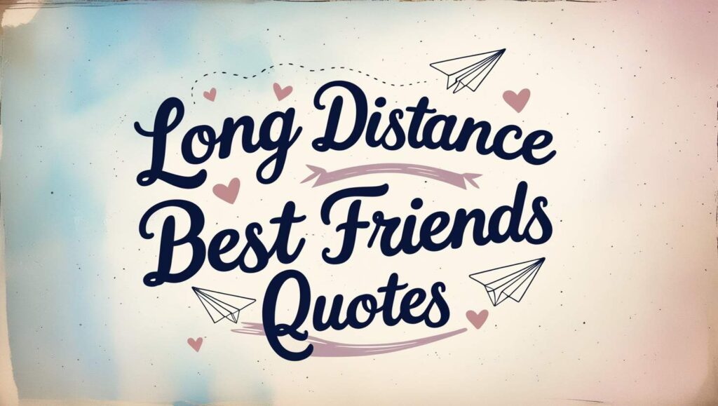 90+ Strong Long Distance Best Friends Quotes